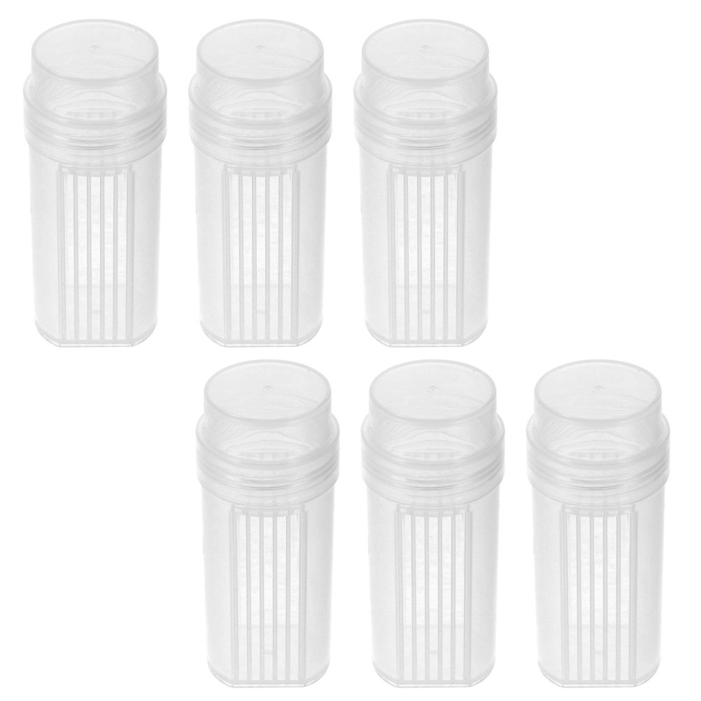 6 Pcs Staining Tank for Slides Lab Microscope Supplies Clear Plastic Jar