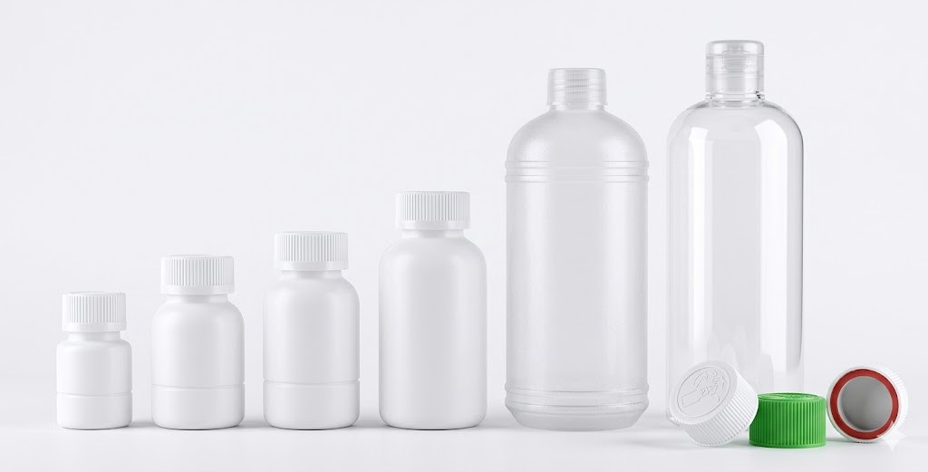 Plastic Medicine Bottles with Child Resistant Caps 15ml 30ml 60ml 120ml Pharmacy