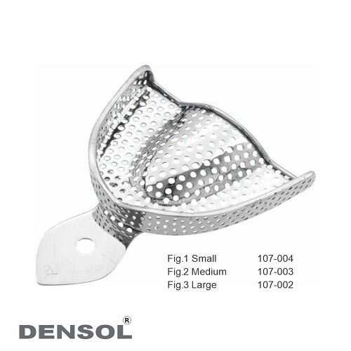 Dental Impression Tray Perforated Upper and Lower Jaw Set of 8 S,M,L,XL TGA