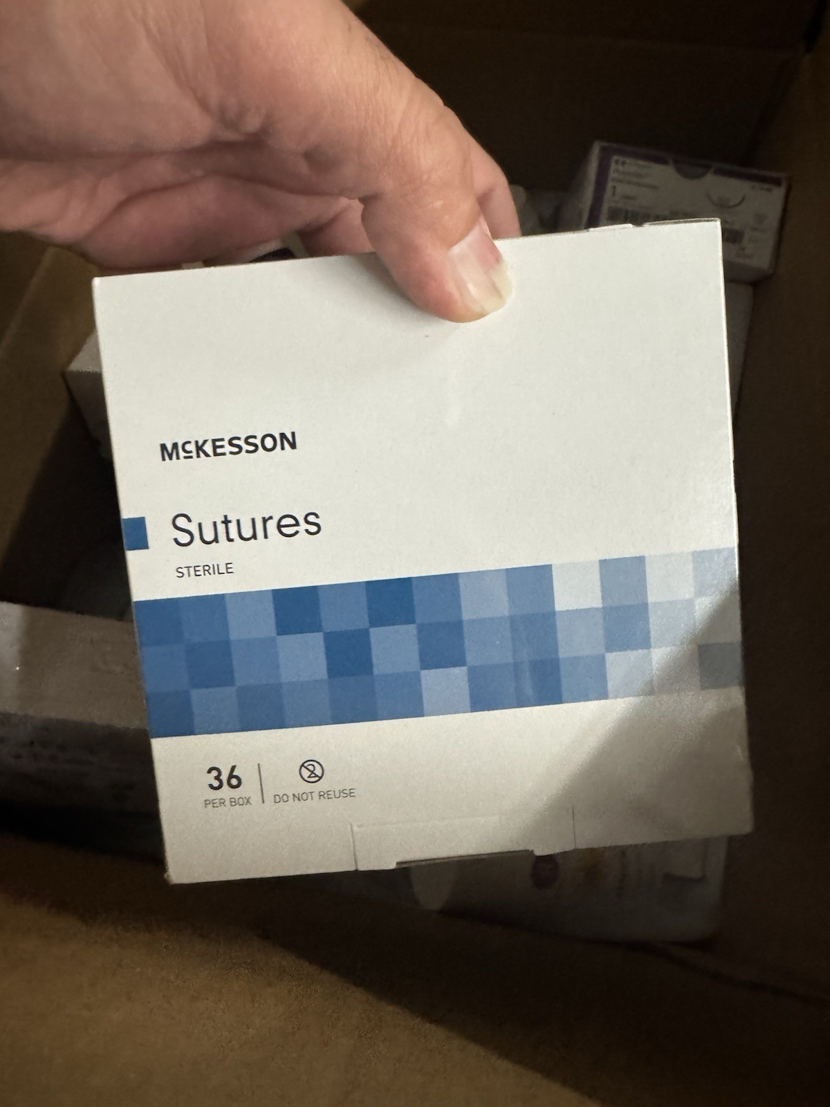 McKesson Sterile Sutures, Surgery Use, 36 Per Box, Sutures Model