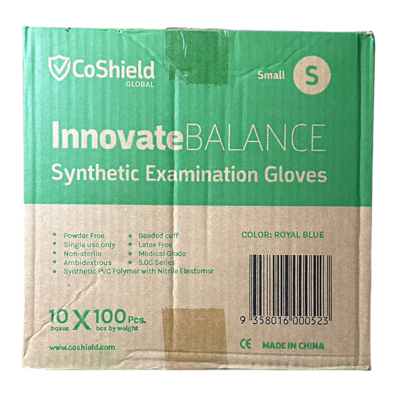 Small Blue Synthetic Examination Gloves – 1 000 Count Cases- 10 Boxes of 100 NEW
