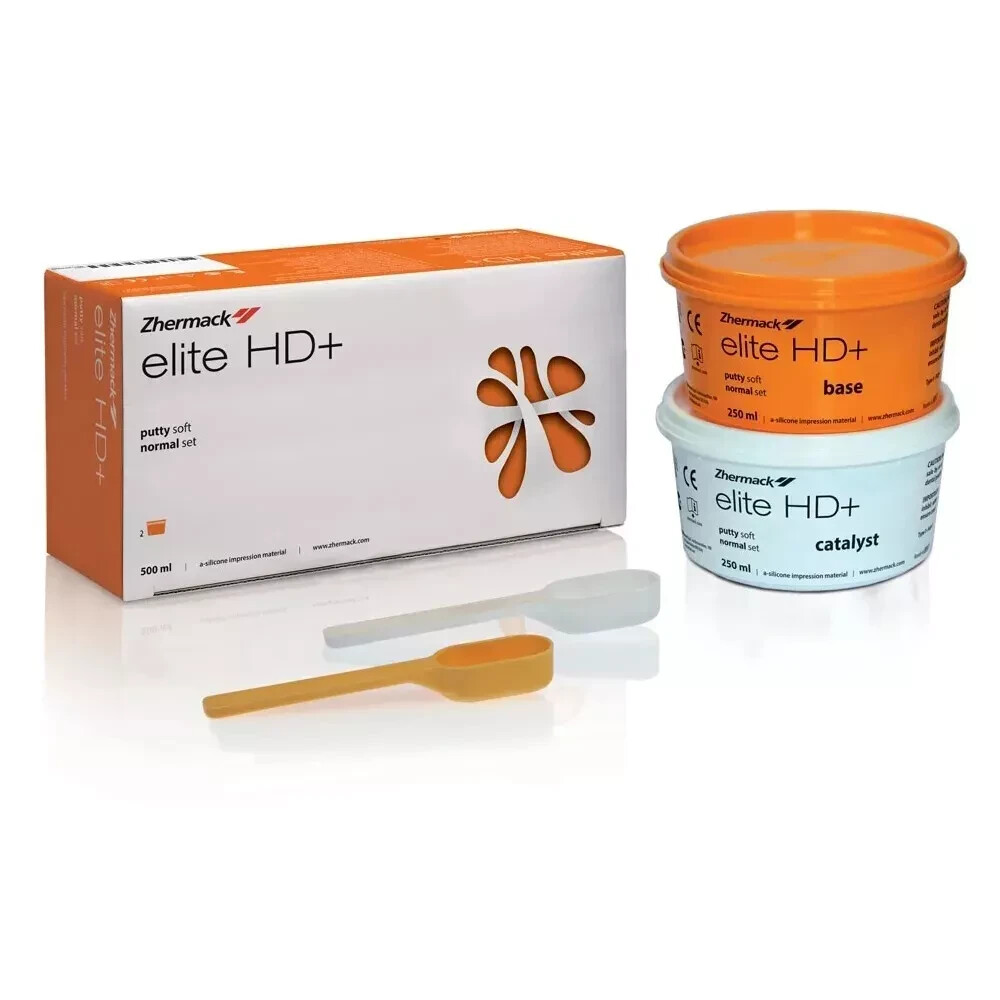 ZHERMACK Elite HD+ Putty Soft NORMAL Set 250 ml Base & 250 ml Catalyst Fast