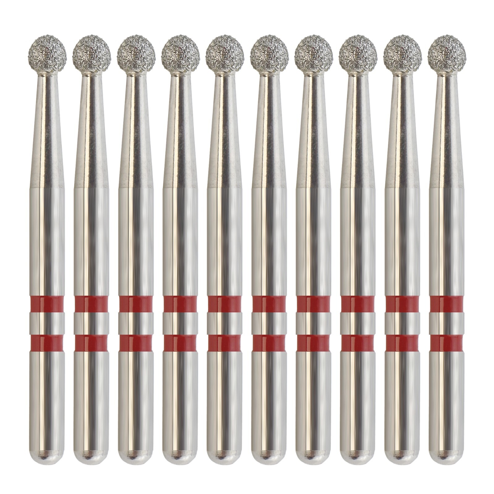 Zirconia Diamonds Friction Grip Burs Egg Football Ball Round End Taper Cylinder