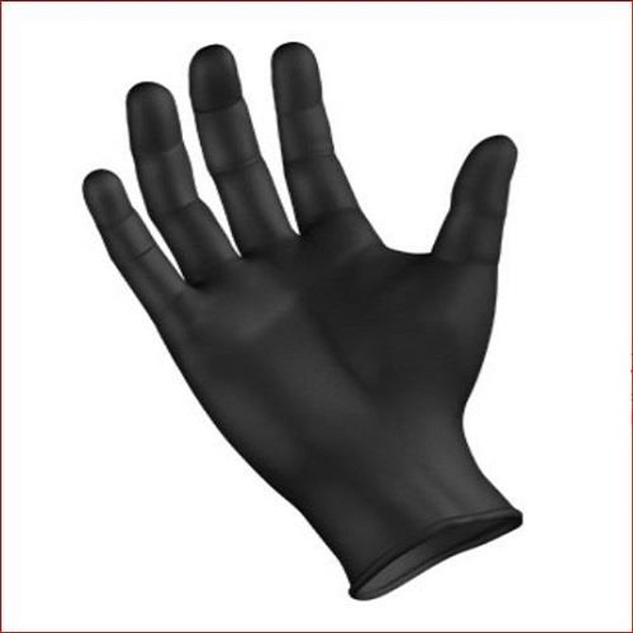 SemperForce Black Nitrile Gloves, Medium (5 mil) | 100 ct Exam Grade