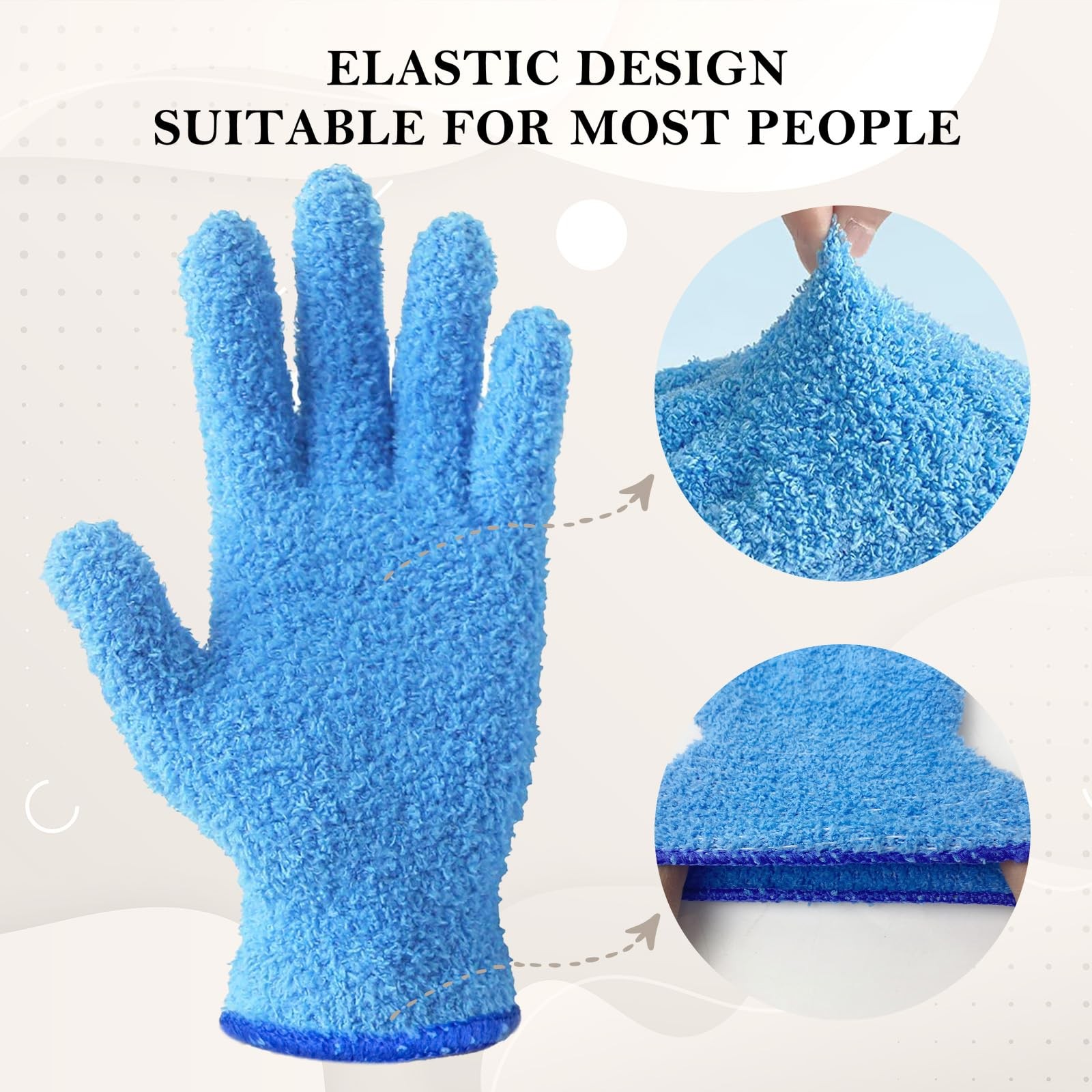 Microfiber Dusting Gloves, Dusting Cleaning Glove for Plants, Blinds, Lamps a…