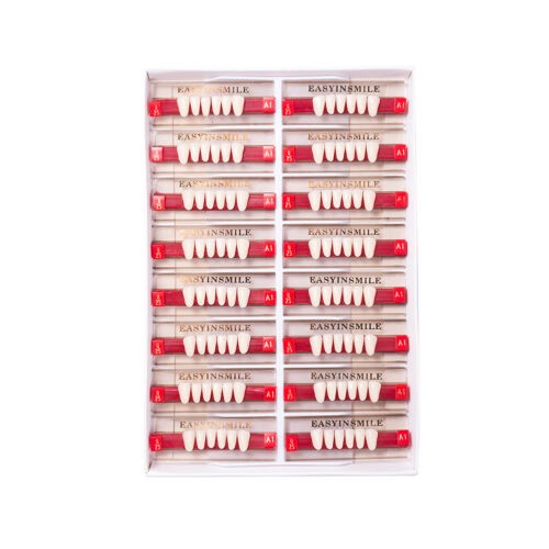 Dental Denture Teeth Acrylic Resin Teeth Full Set Upper Lower A1/A2/A3 3/8/16Set