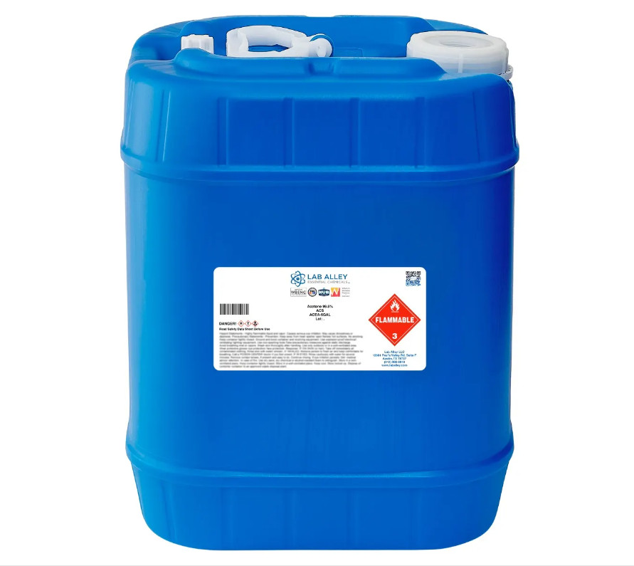 Lab Alley Acetone 99.5%, ACS Grade – 5GAL !!
