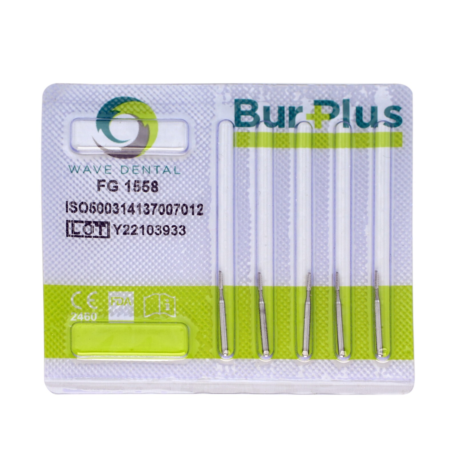WAVE Dental Carbide Burs Friction Grip FG 245 1558 Amalgam Prep Domed Fissure