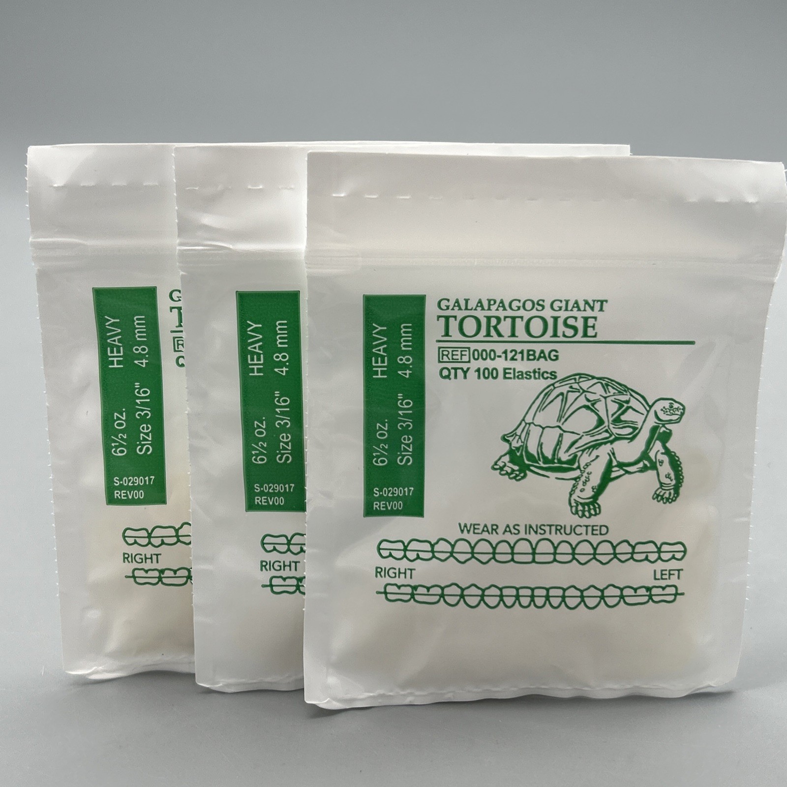 3 Galapagos Giant Tortoise American Orthodontics Elastics Dental Braces