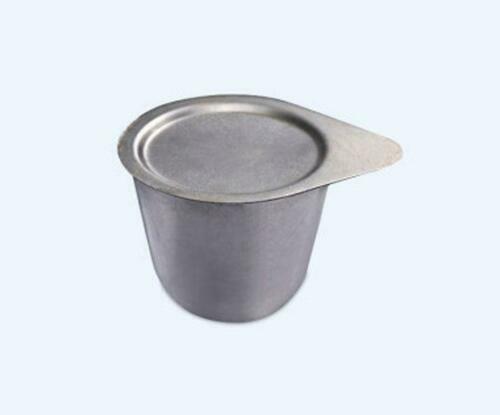 2pc 30ml 39x40mm Mouth Diam xHeight Lab Nickel Crucible With Lid Thermostability