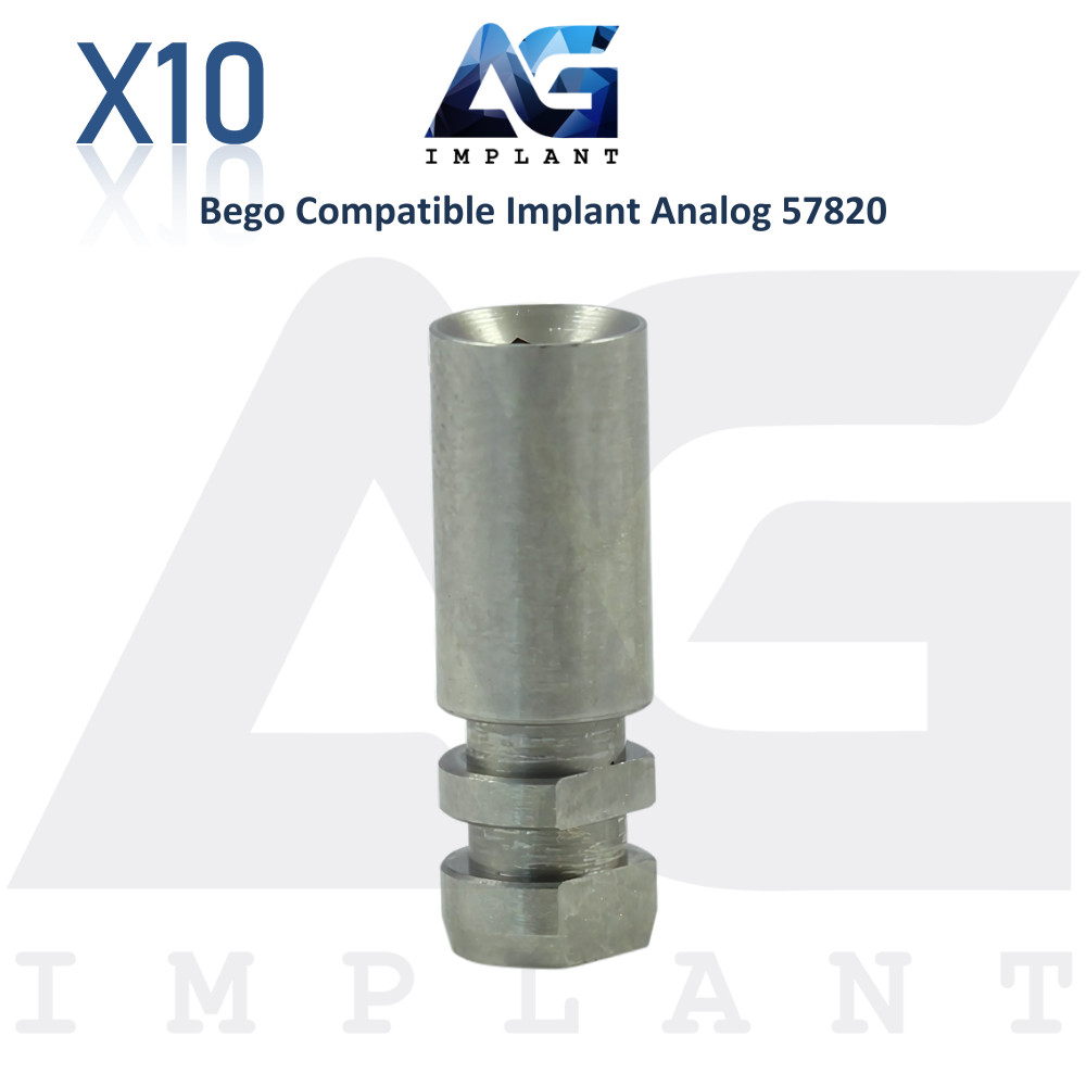 10 Fixture Analog Replica Compatible with BEGO® Ø4.1mm – 57820 Dental Lab