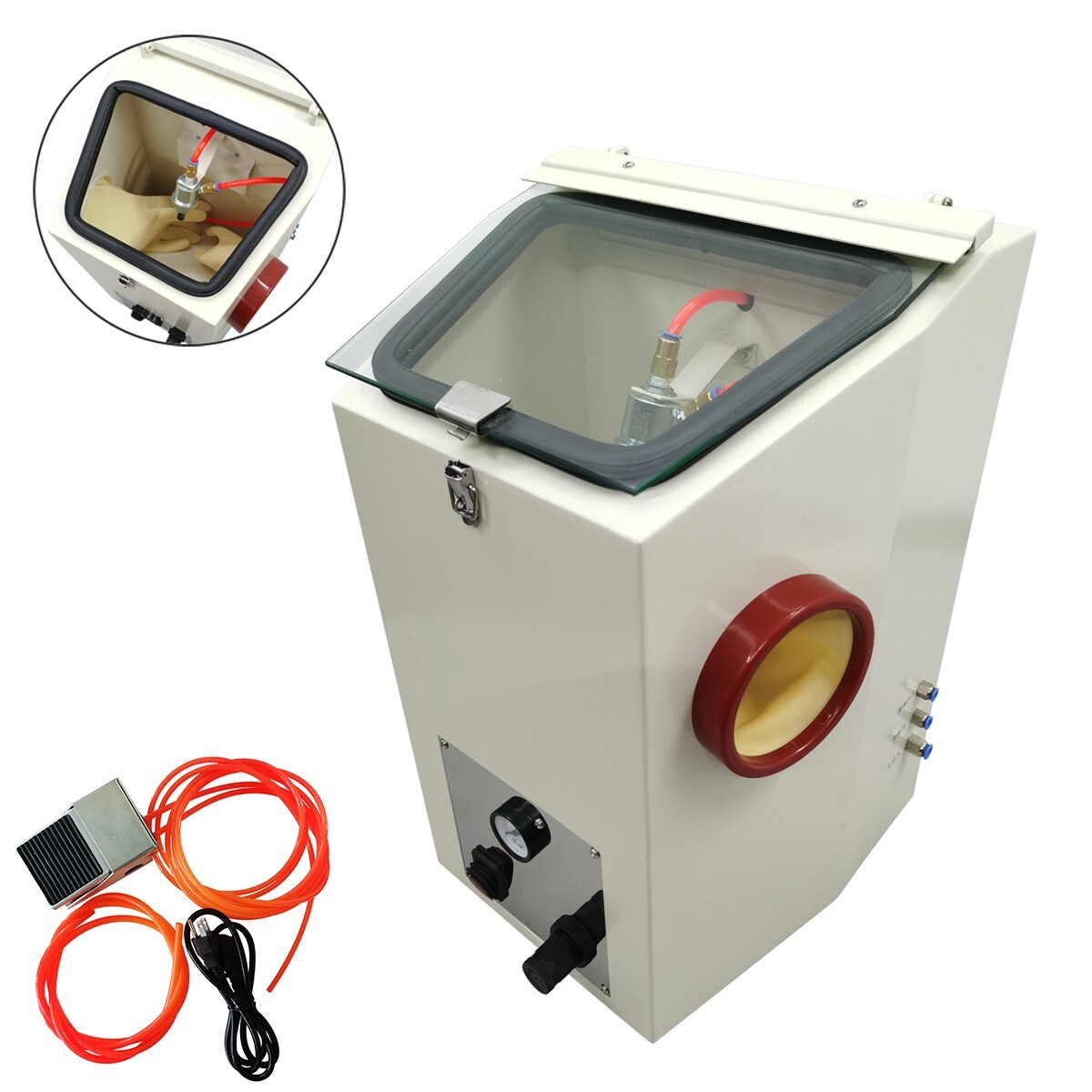 Dental Sand Blasting Machine Sandblaster Cleaning Porcelain Tooth Spray 110V