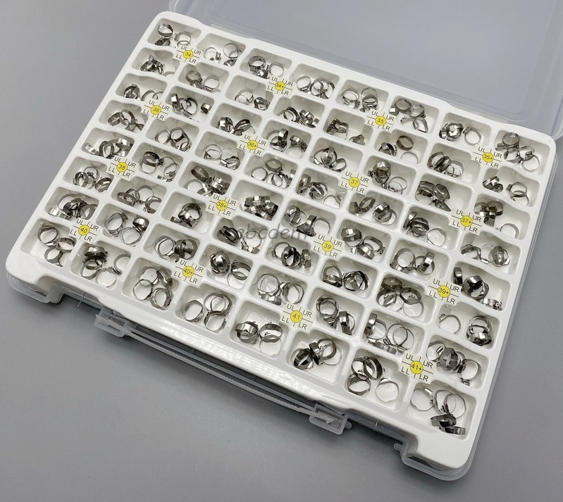 320Pcs Dental Orthodontic Plain Molar Bands Buccal Tubes Kit Roth MBT 022 1st