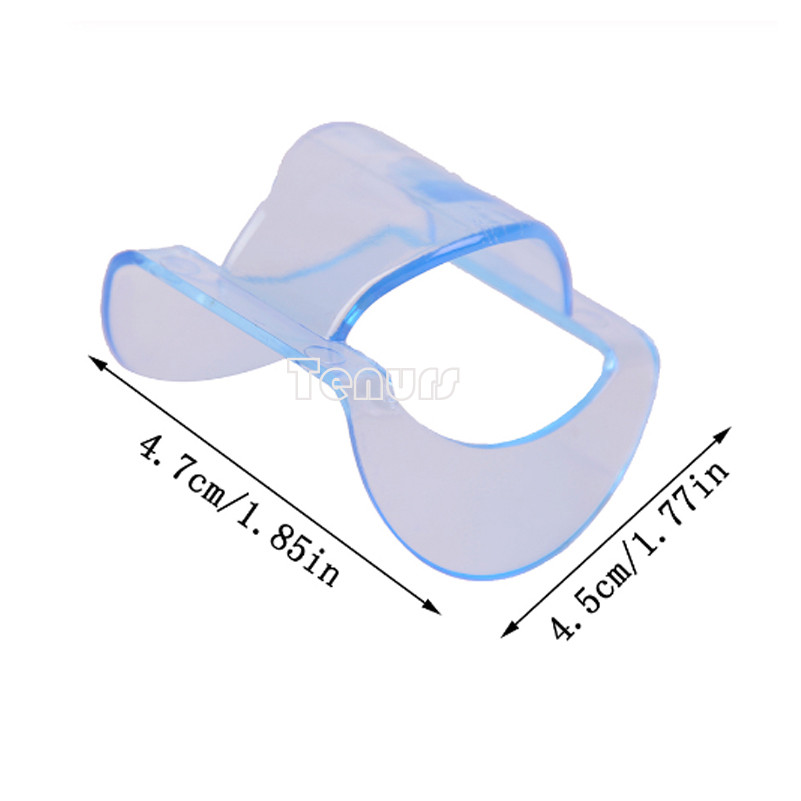 100pcs Denta Autoclavable Lip Retractor Cheek Expander Mouth Opener clear/blue