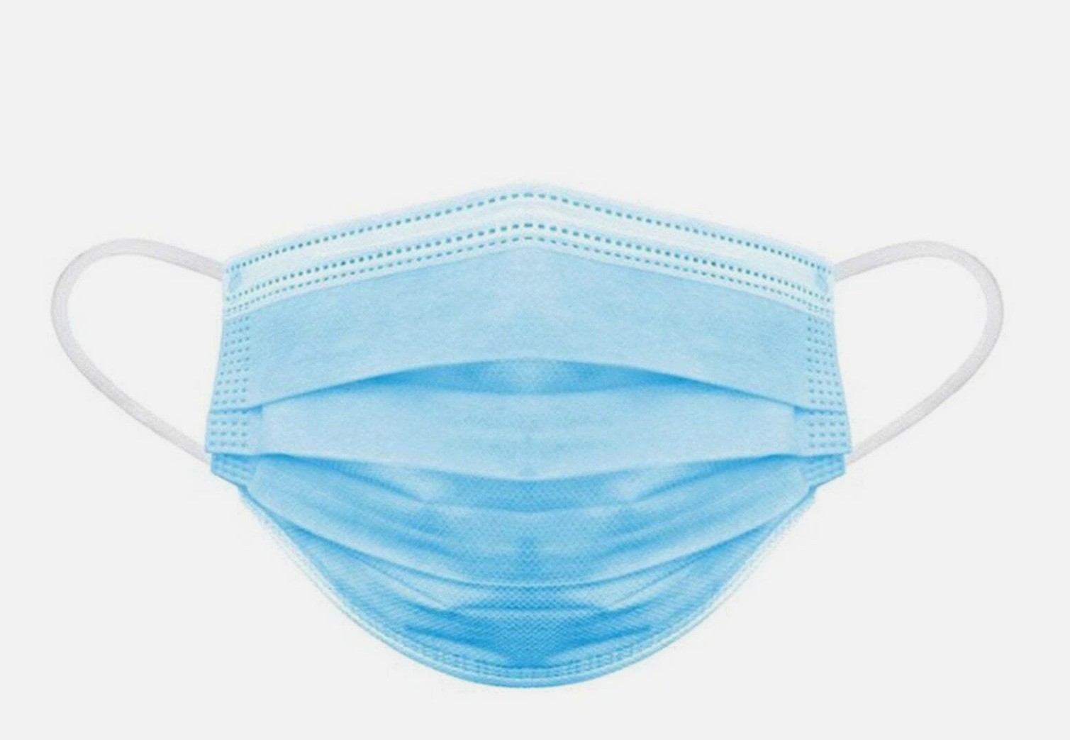 Dual Fit, Pleated, Ear-Loop Face Masks , 50 PACK (FAST SHIPPING)