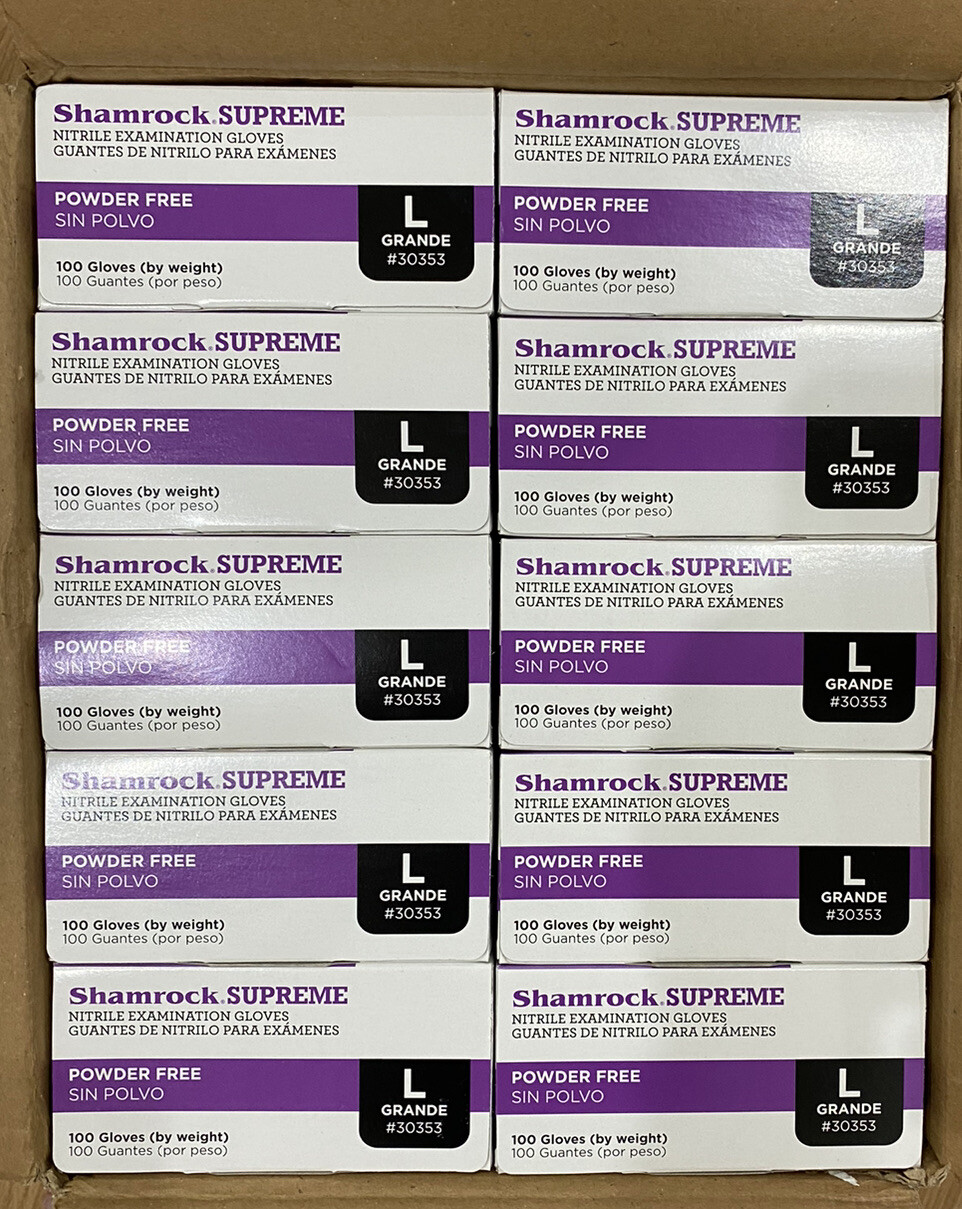 1000 Nitrile Disposable Gloves Powder-Free Latex-Free 4 mil Exam/Medical Gloves