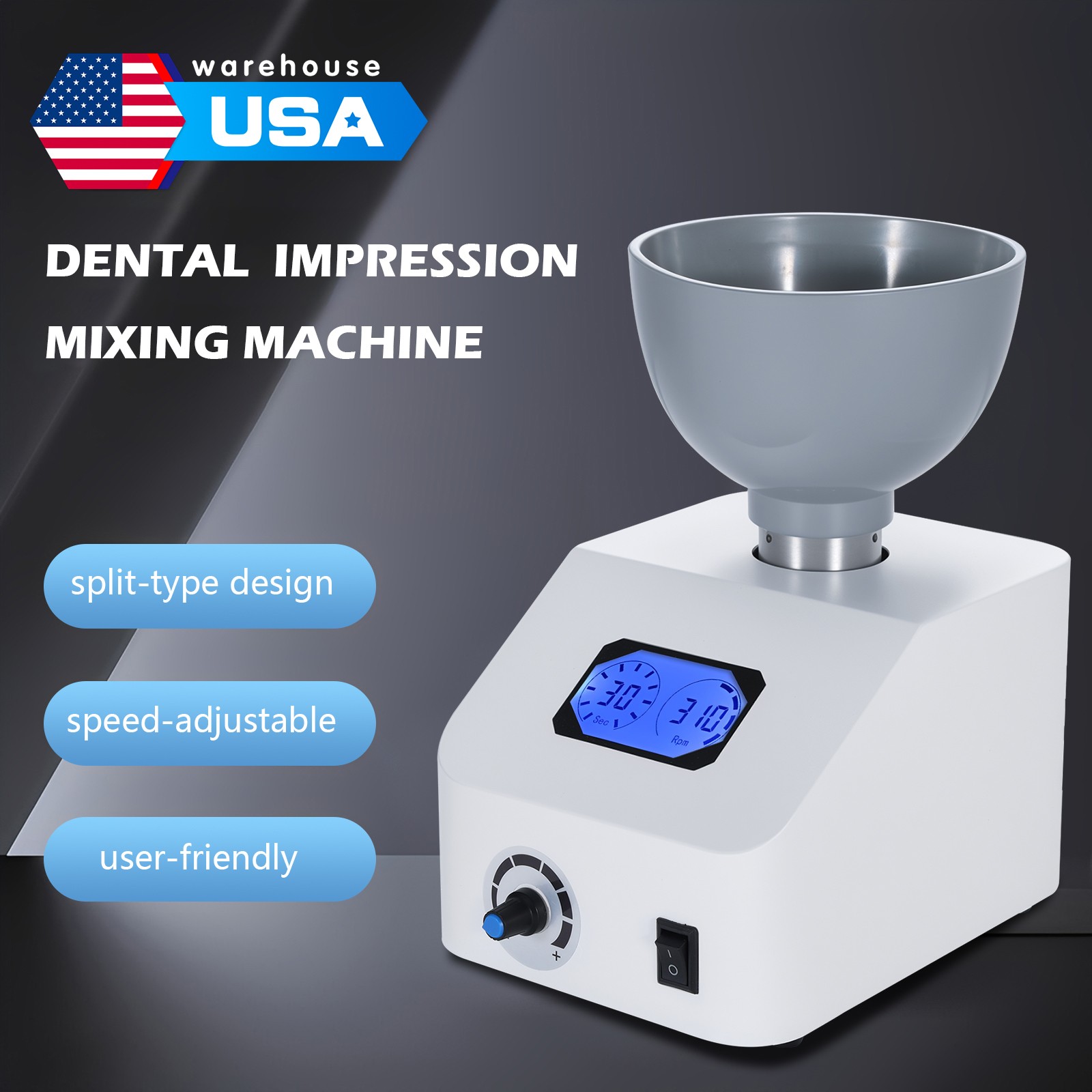 DENTAL LAB IMPRESSION MATERIAL ALGINATE MIXER 110V