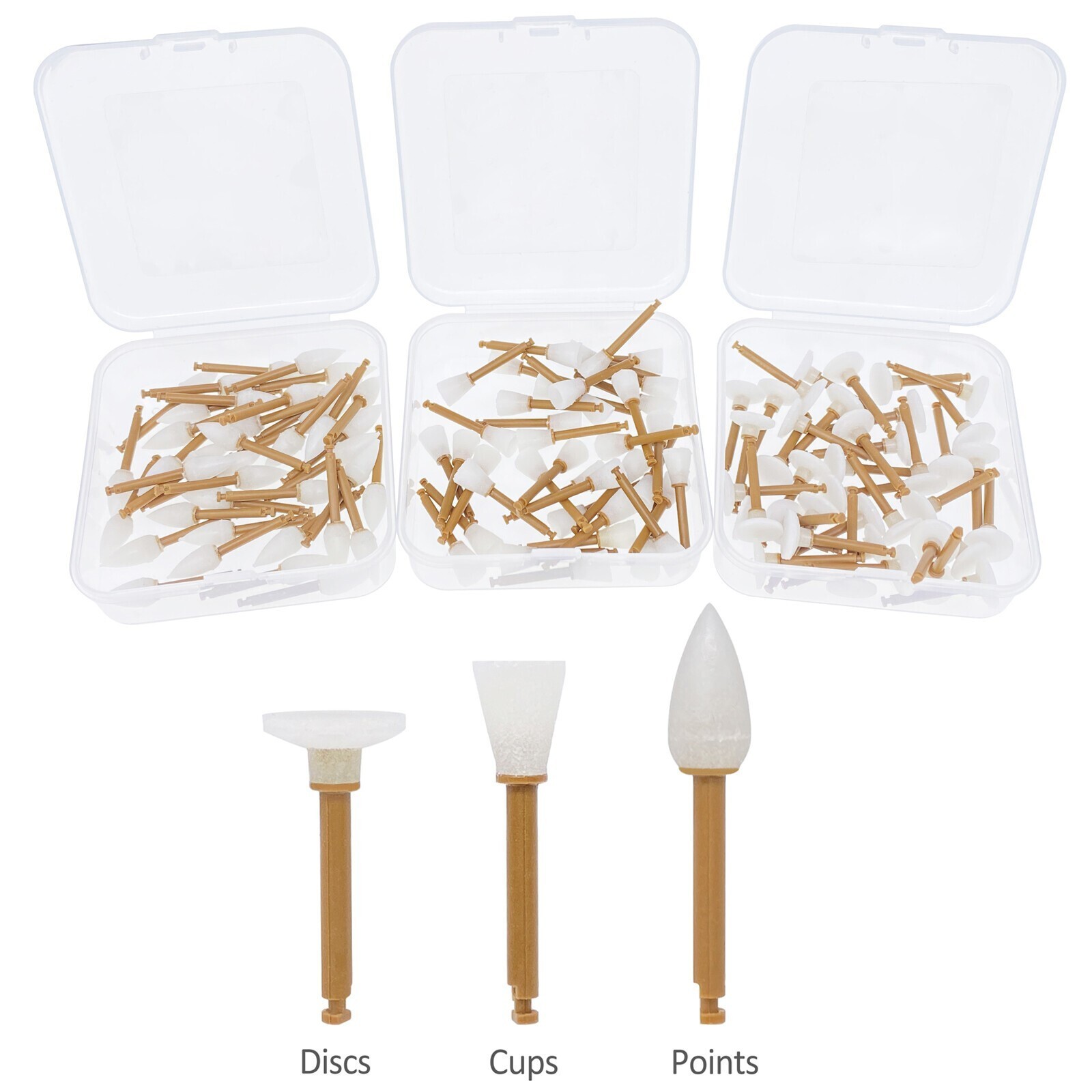 10Pc Dental Disposable Composite Polishers Finishing Discs Cup System Instrument