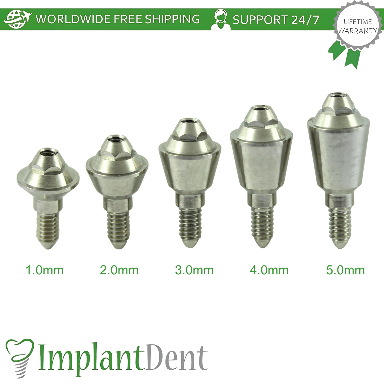 Multi Unit Straight Ø4.9mm Prosthetic SP Int Hex P64 AB Dental Compatible