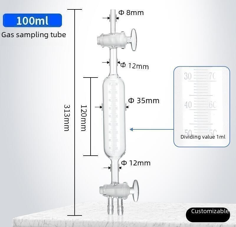 Retro Gas Burette Laboratory Glassware Oxygen Measuring Tube Lab Supply 1942