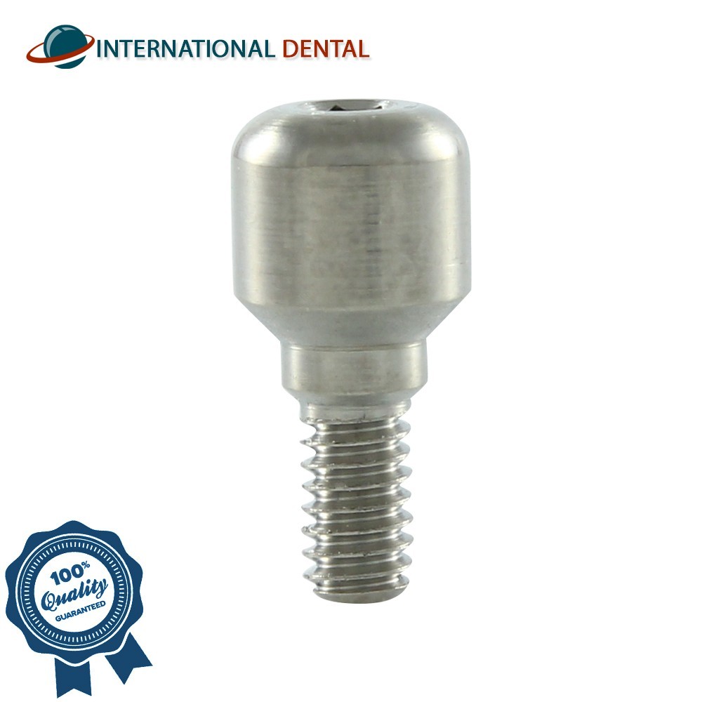 10 Dental Fixture Titanium Healing Cap Narrow Platform Ø3.8mm Int Hex 2.42mm
