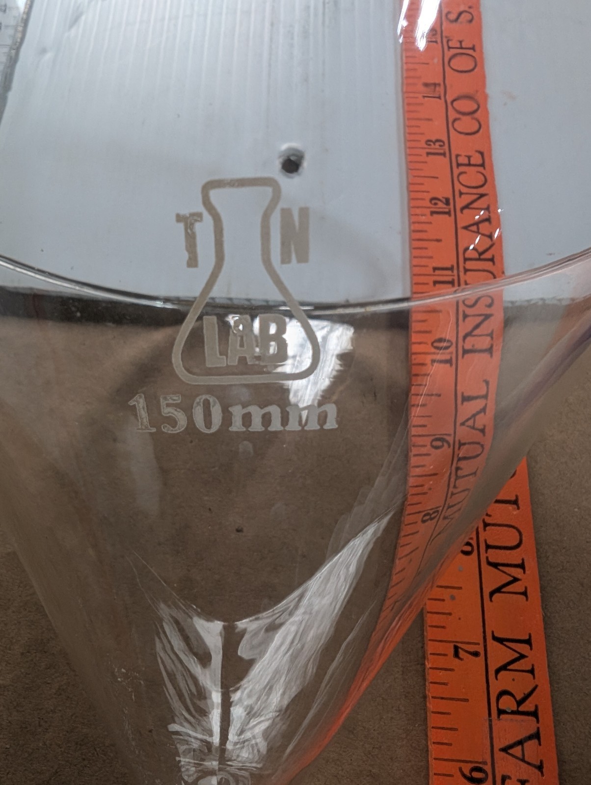 TN LAB Glass Standard Funnel 150mm Laboratory