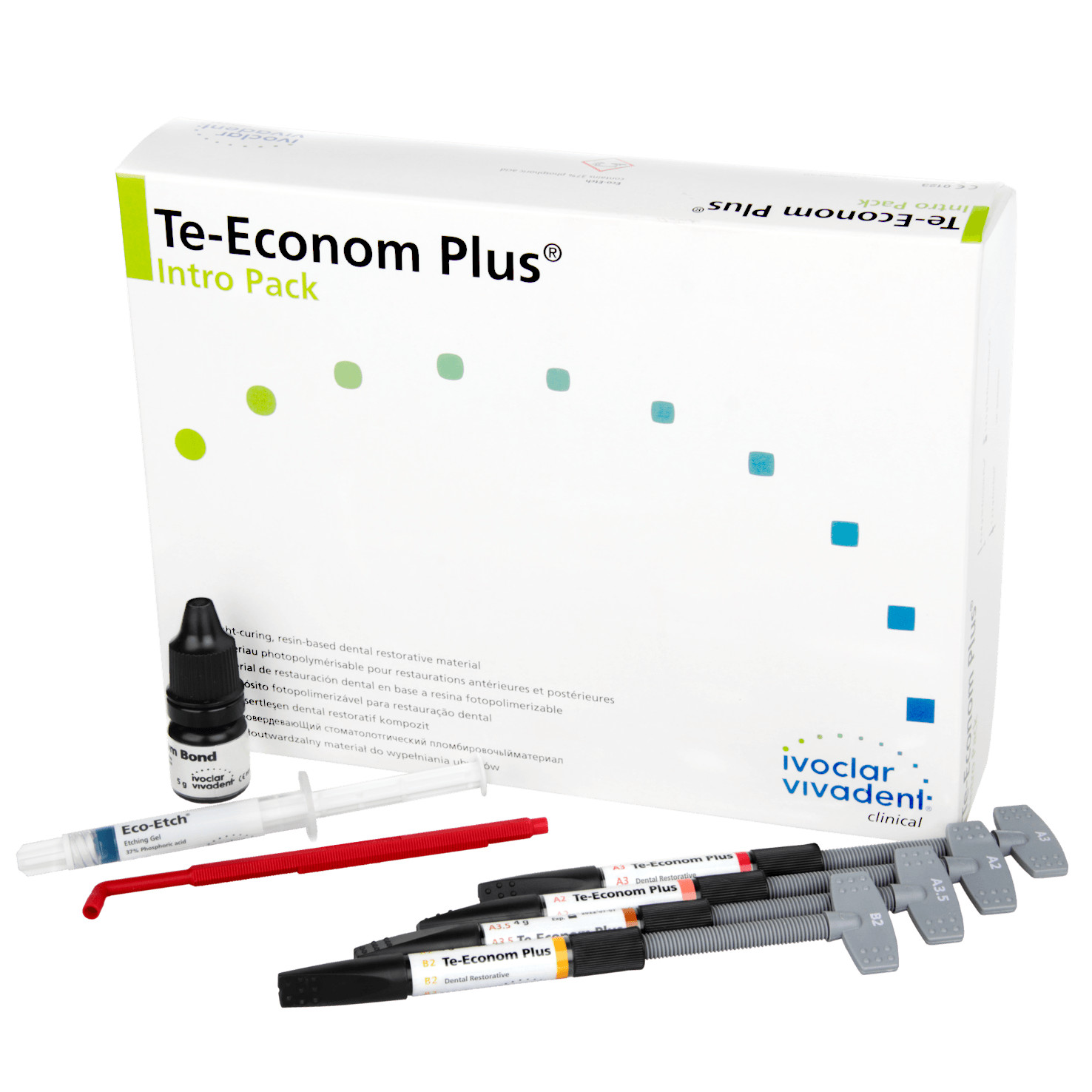 Ivoclar Vivadent Te Econom Plus Light Cure Radiopaque Composite Kit (Free Ship)