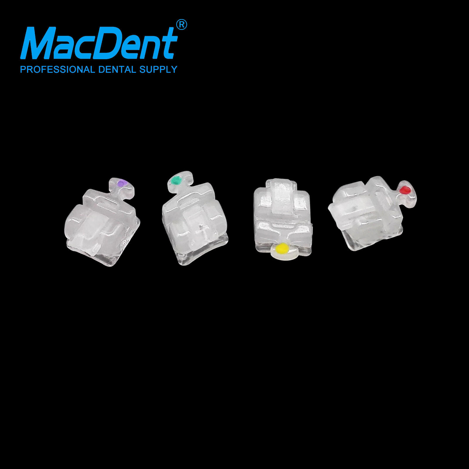 Orthodontic Self Ligating Brackets Ceramic Sapphire brace RothMBT 022»3/345Hook