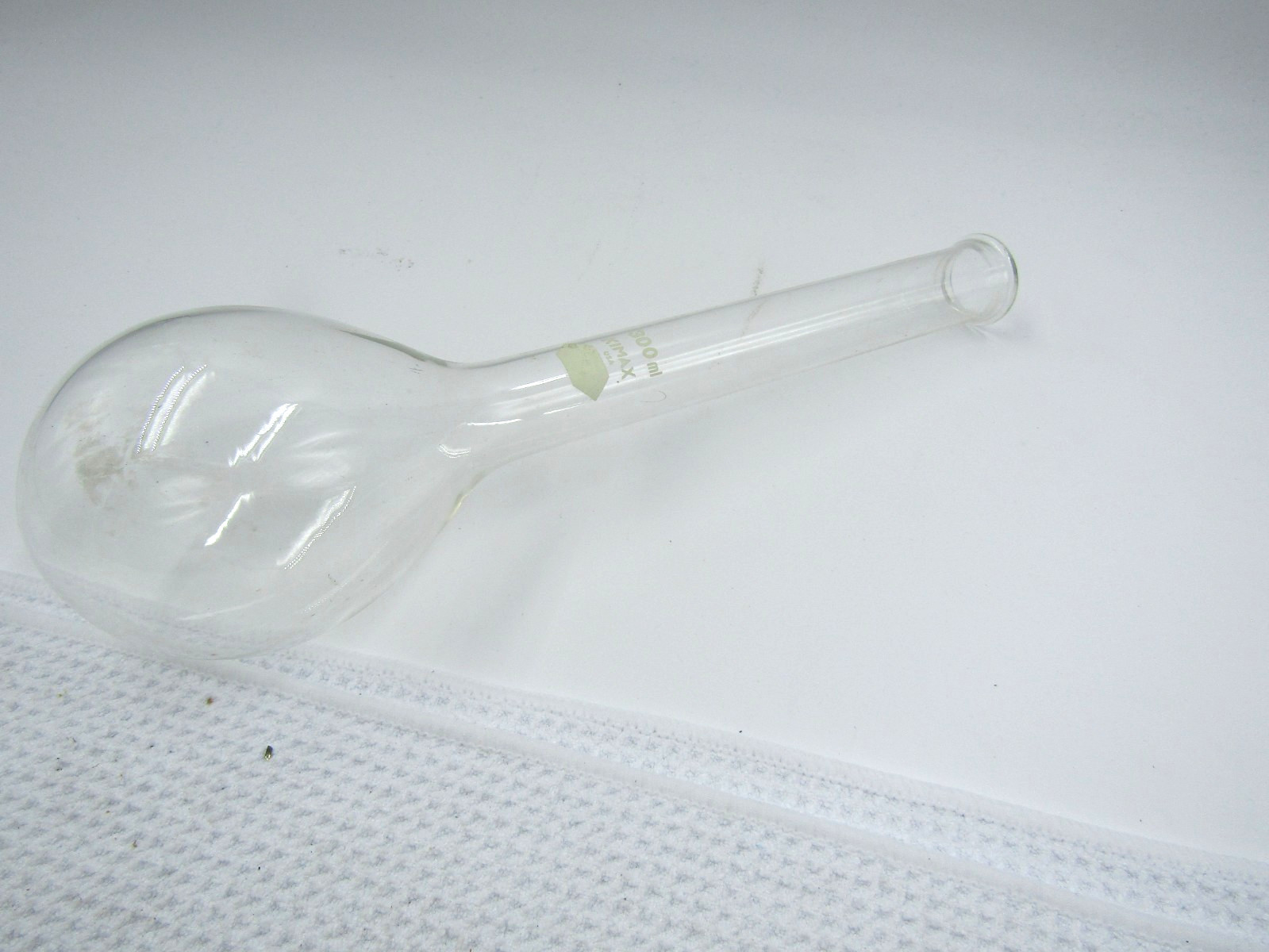 Kimax 300ml Flask Round BottomGlass Labware USA Made Chemistry