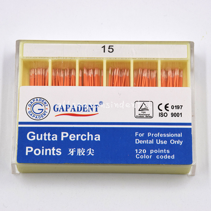 1/5/10 Pack Dental 120 Points Color Coded Gutta Percha Points GAPADENT All Size