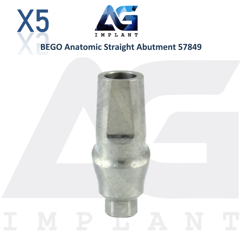 5 Anatomic Straight Prosthetics Compatible with BEGO® Ø4.7mm – 57849 Dental