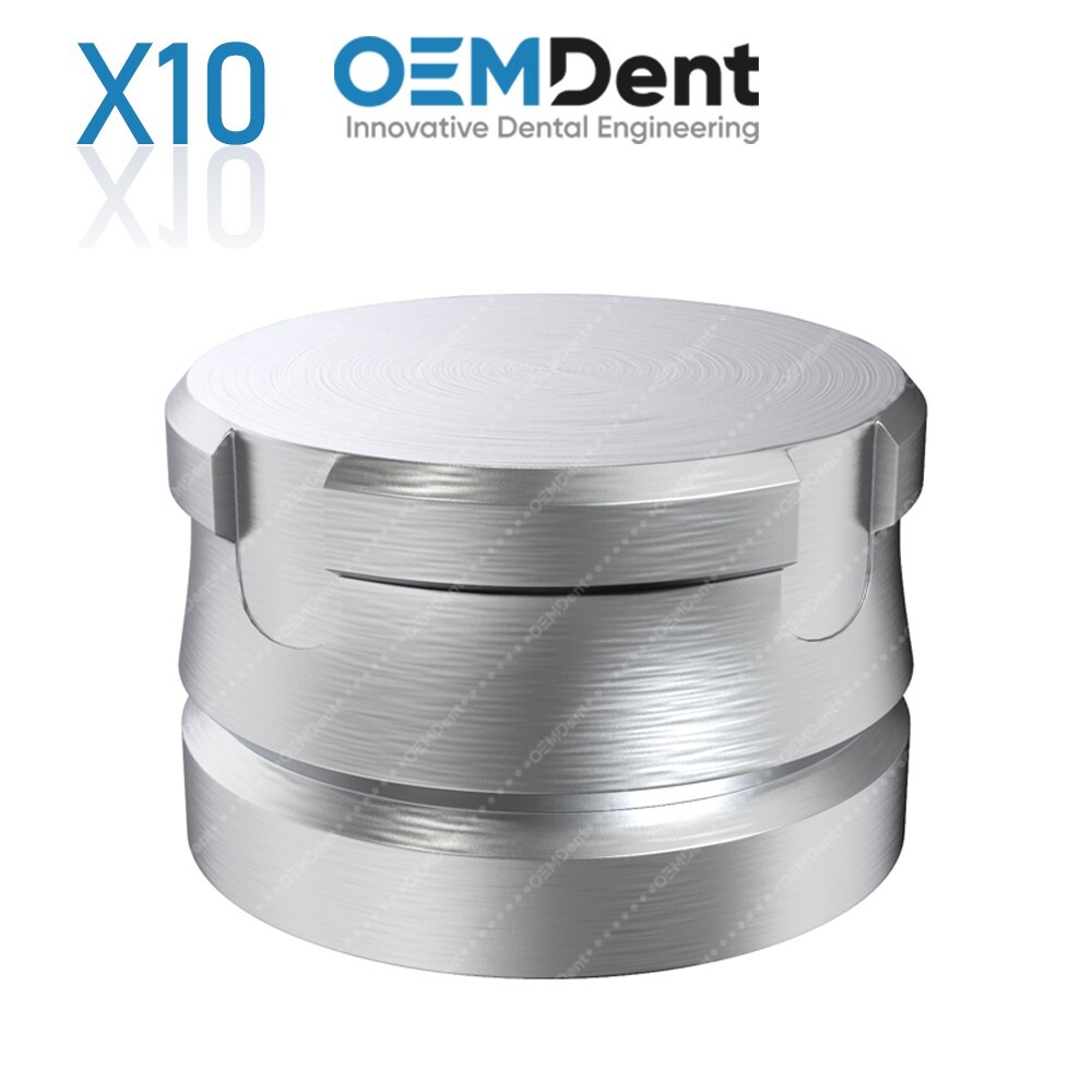 X10 Dental Metal Housing Cap For Ball Attachment Head Size Ø2.5mm Overdenture