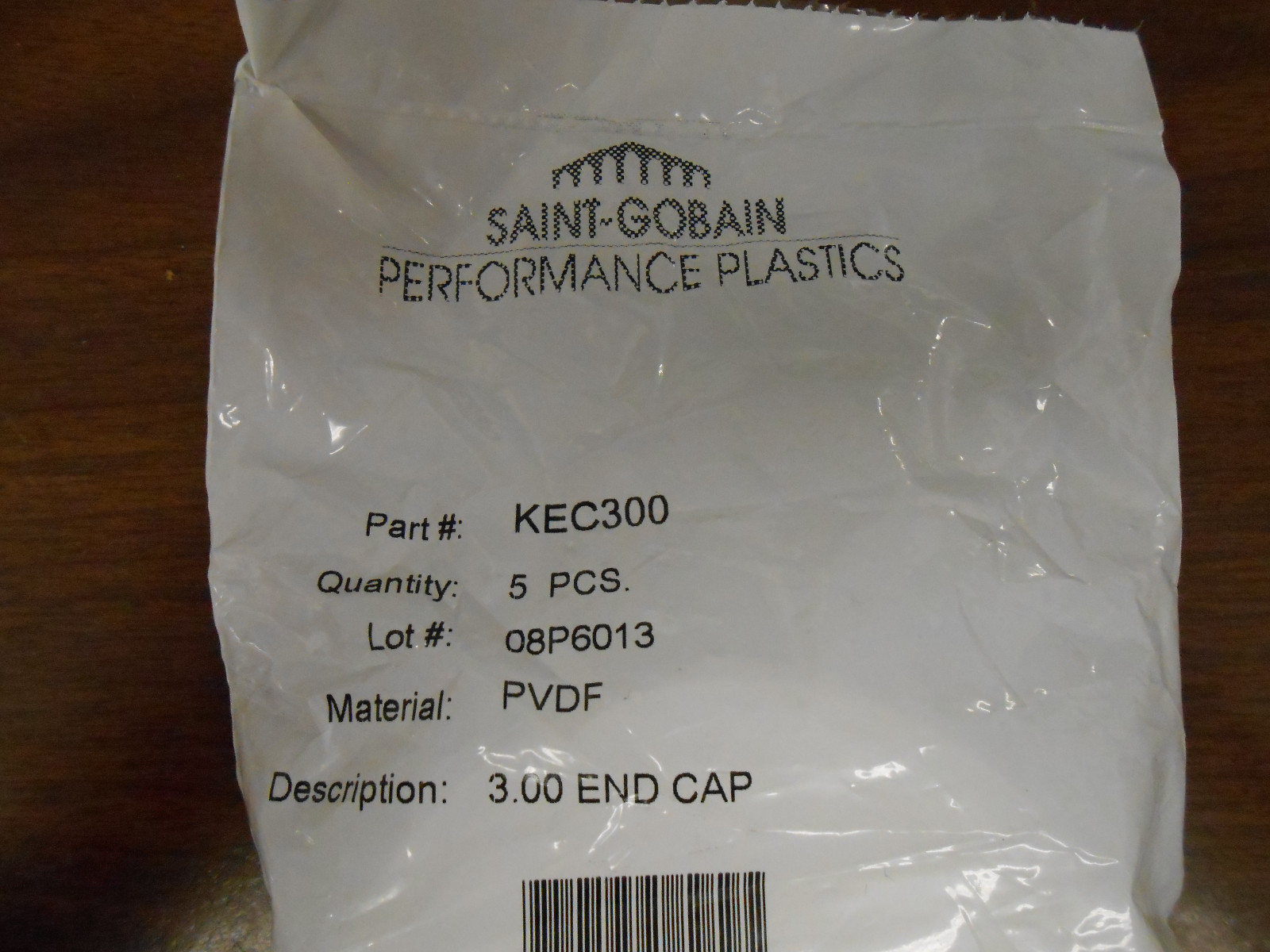 SAINT GOBAIN KEC300 3″ END CAP PVDF 5/PK
