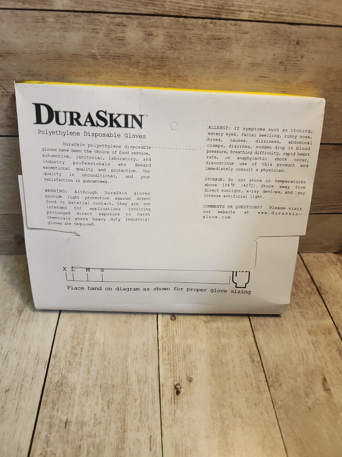 10 Pack DuraSkin Disposable Gloves Total Large 1000ct Food Safe