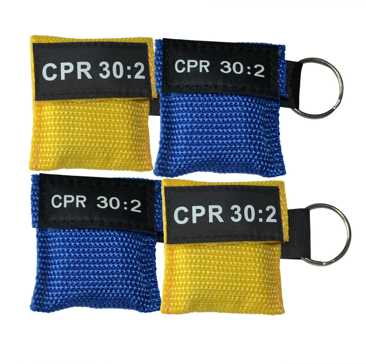 300pcs CPR Mask Random Color Keychain Pouch One-way Valve Respirater First Aid