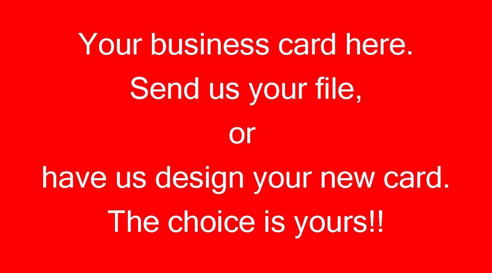 250 Personalized Custom Business Cards w/2015 CPR Instructions on back
