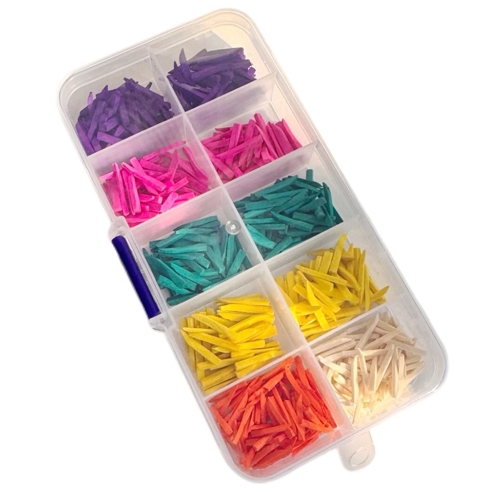 600pcs Mixed Dental Interdental Composite Contoured Wood Wooden Wedges matrices