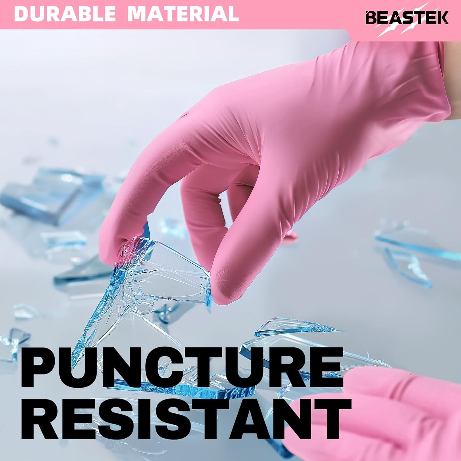 Disposable Exam Gloves,4Mil 100 Ct Powder-Free Latex-Free Food-Safe for Cooking