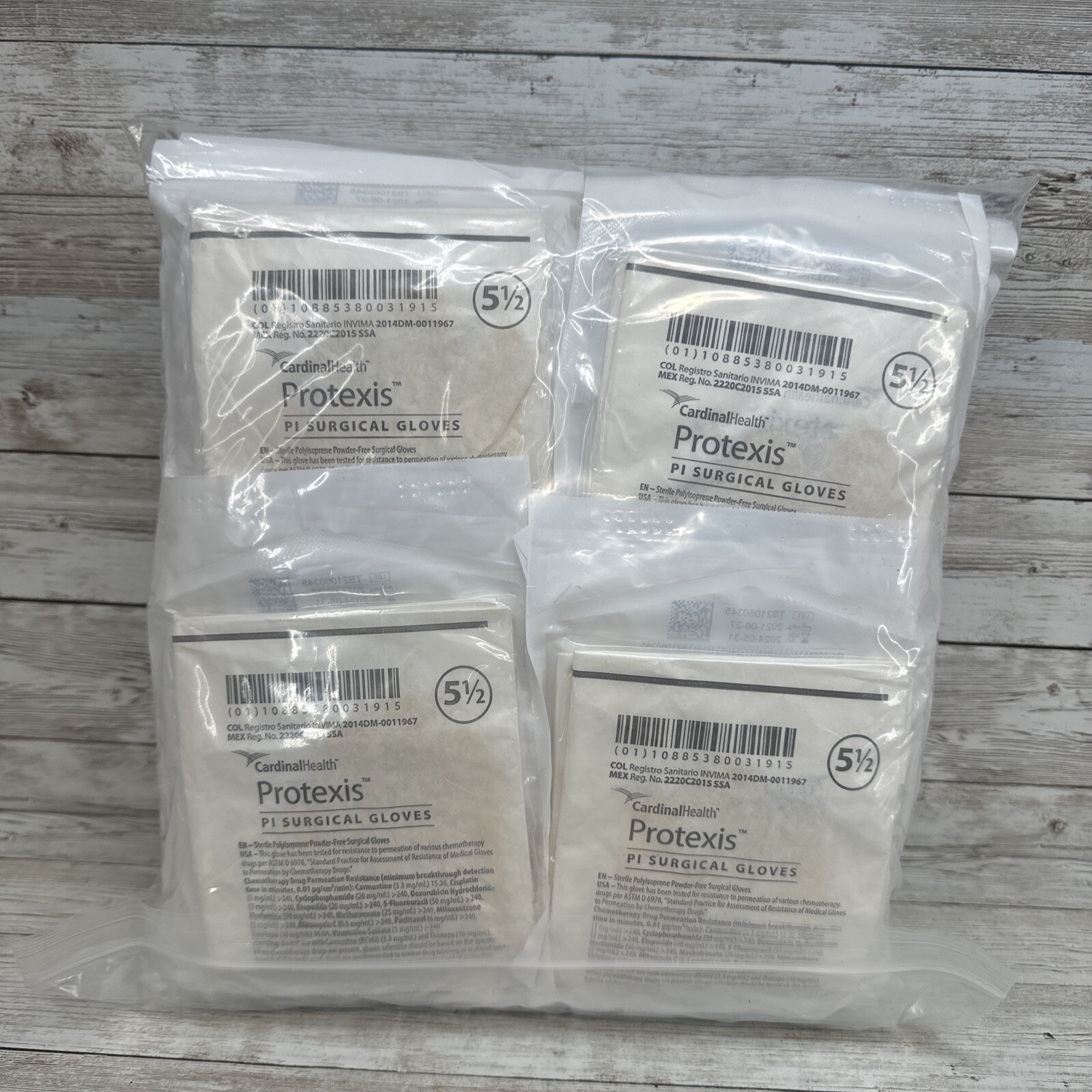 Protexis PI Surgical Gloves Cardinal Health, *45 Pair* Size: 5.5 *See Date*