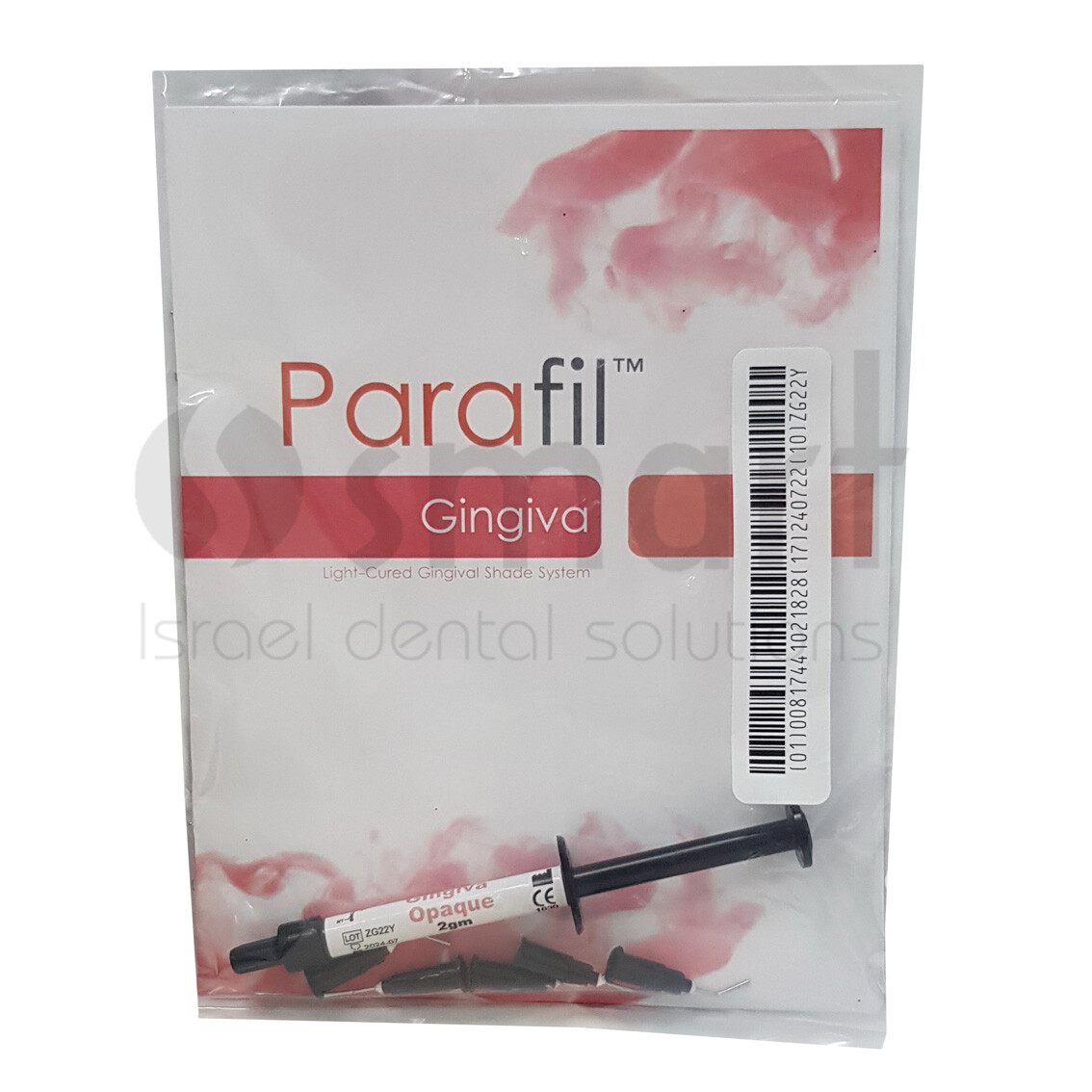LOTx3 Dental Parafil composite gingiva visible flow light cure opaque 2gr