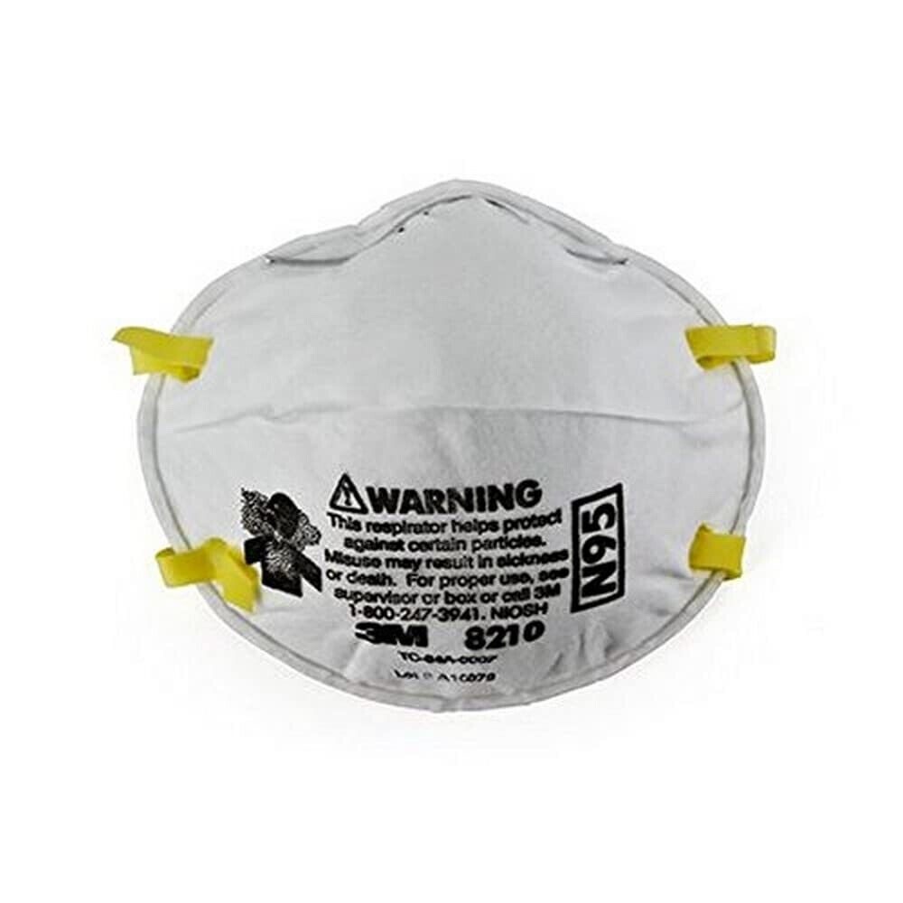3M 8210 N95 Particulate Respirators, 20/Dispenser (Pack of 20)