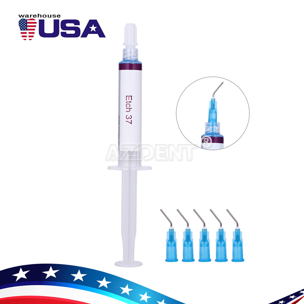 Dental Acid Etch Etching Gel 37% 5ml/syringe Dentex