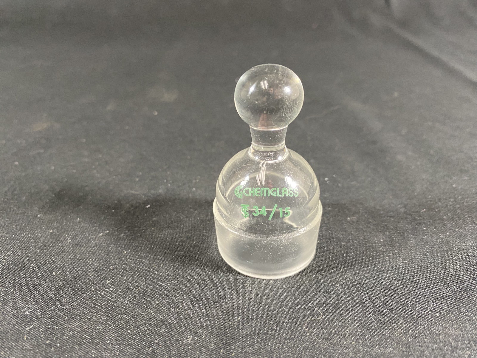CHEMGLASS 34/15 Cylindrical TLC Developing Chamber Stopper Only CG-1181-20