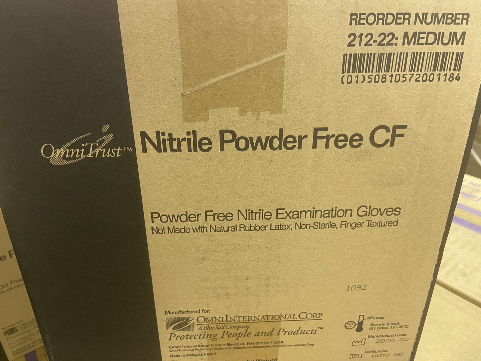 OnmiTrust Nitrile Powder Free CF (Small)