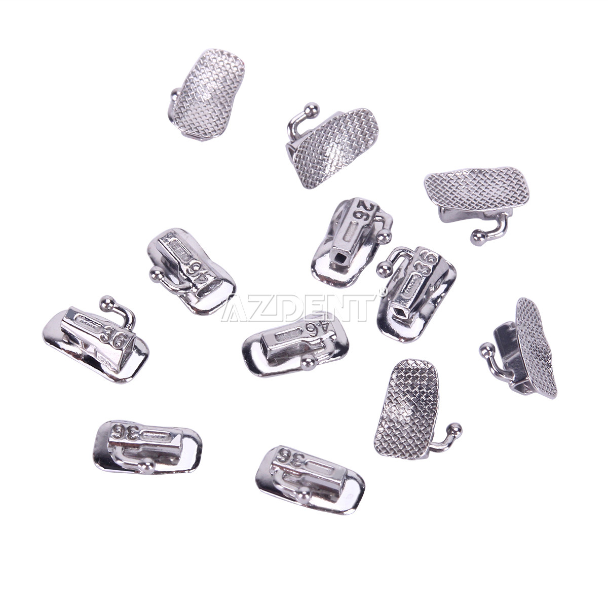 5*AZDENT Dental Split Welding Orthodontic Buccal Tube 1st Molar Roth.022 Single