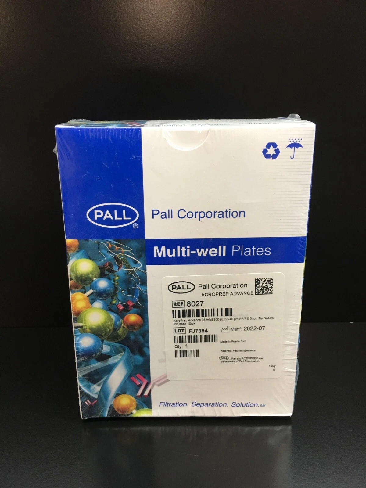 PALL REF 8027 PP 96-Well Acroprep Advance Well Filter Plates