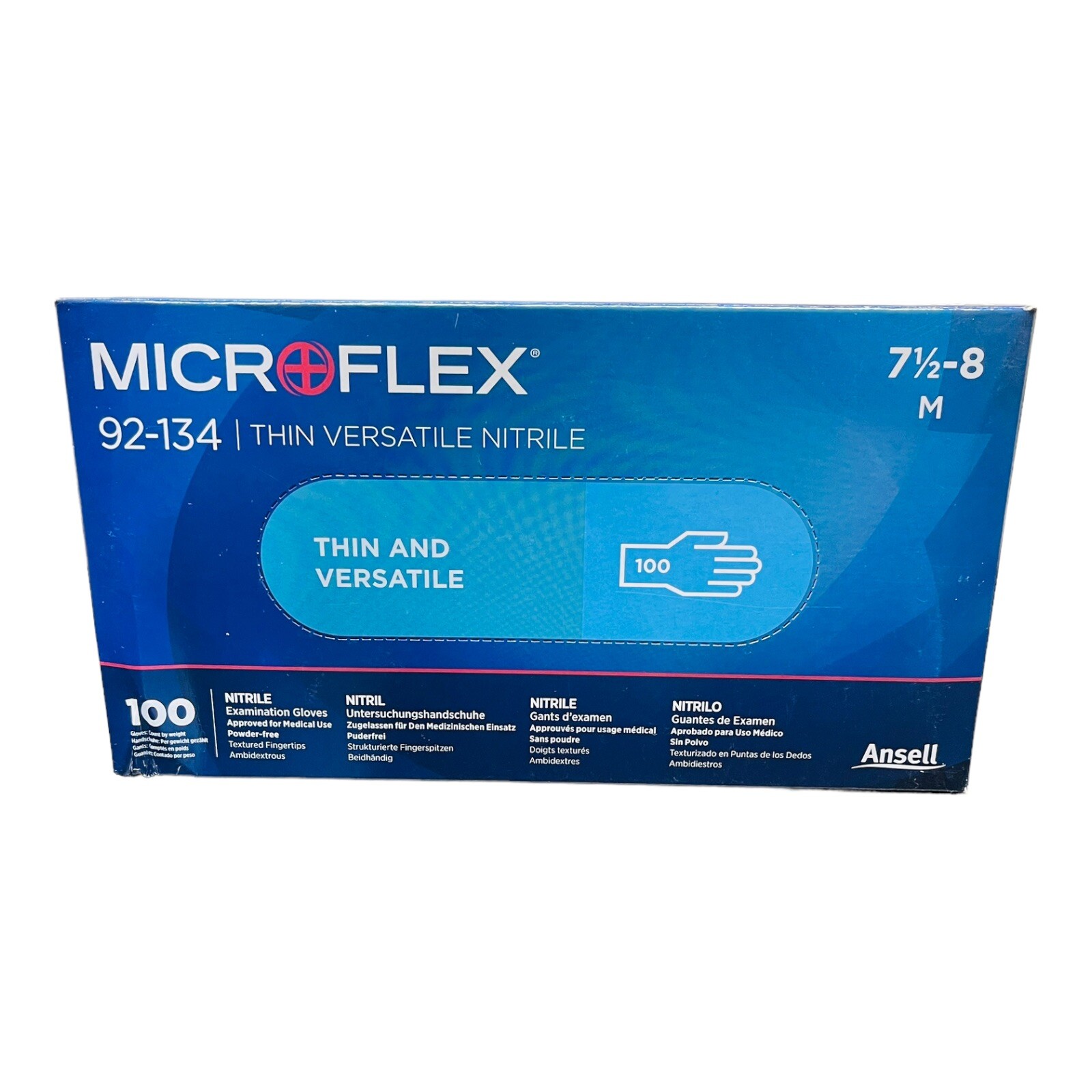MICROFLEX 92-134 | Thin Versatile Nitrile EXAM GLOVES M (Box of 100)