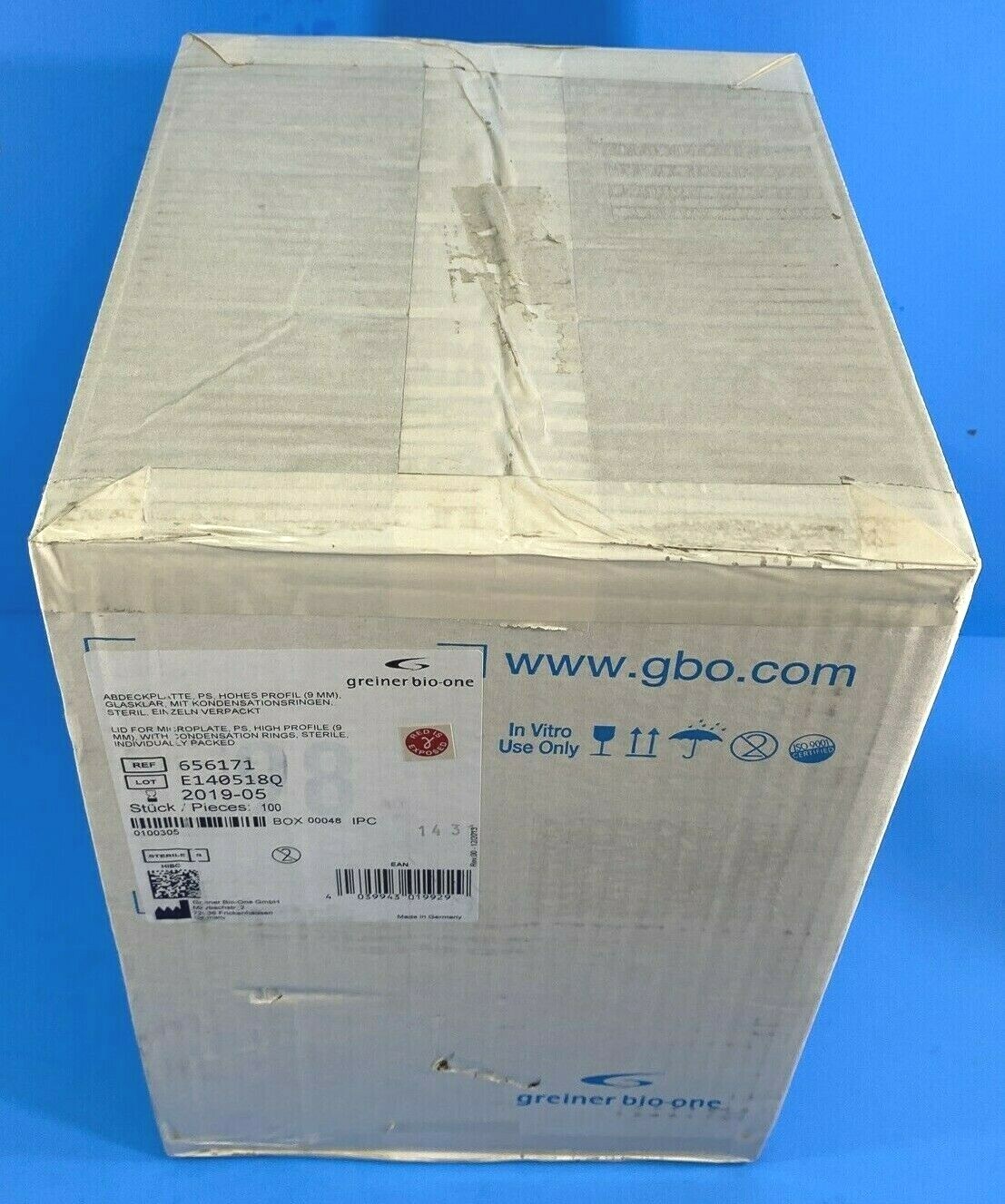Greiner Bio-One Microplate Lid 96 Well High Profile Total of 100 Lids