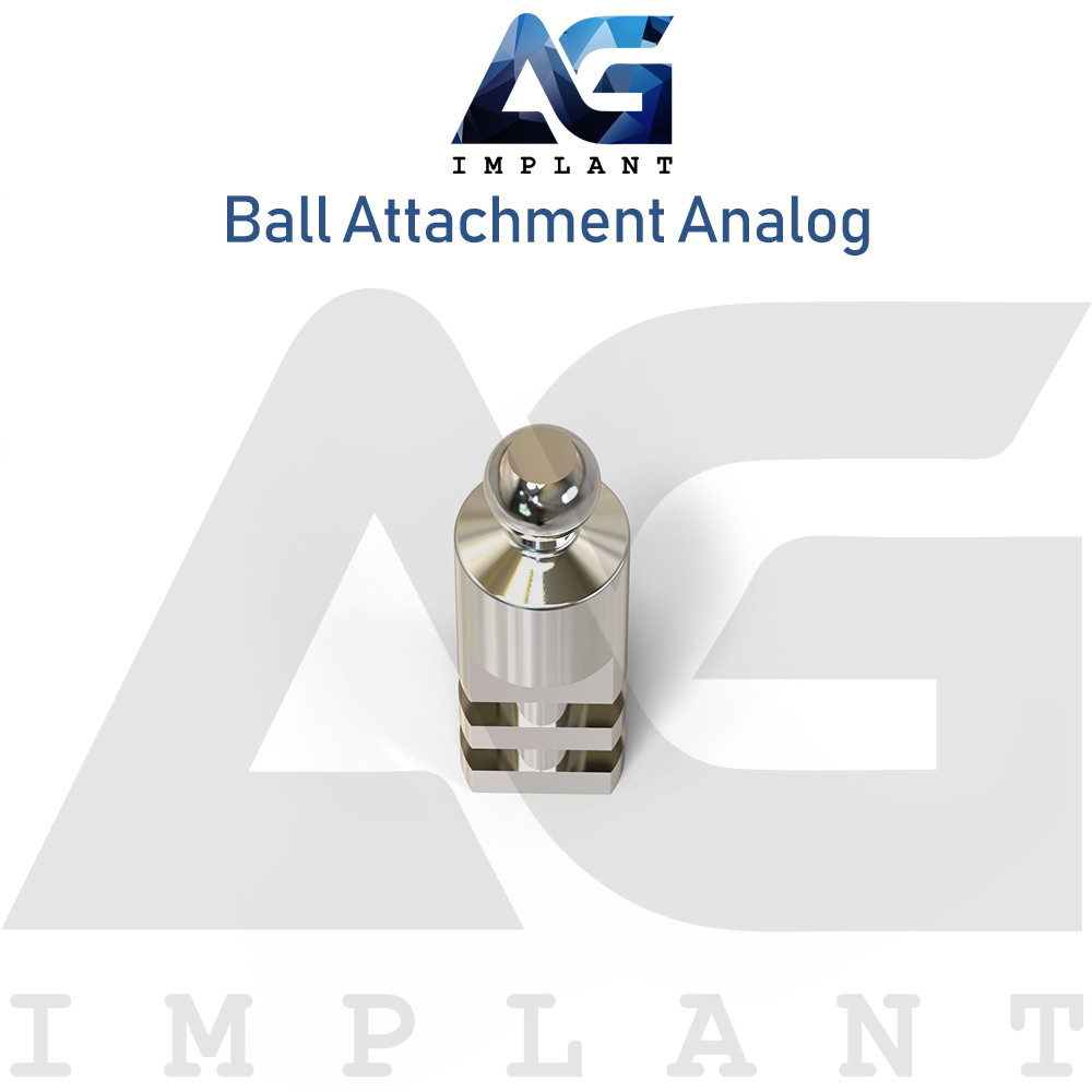 5 Ball Attachment Analog Platform Titanium 15.1mm Laboratory Tool Overdenture
