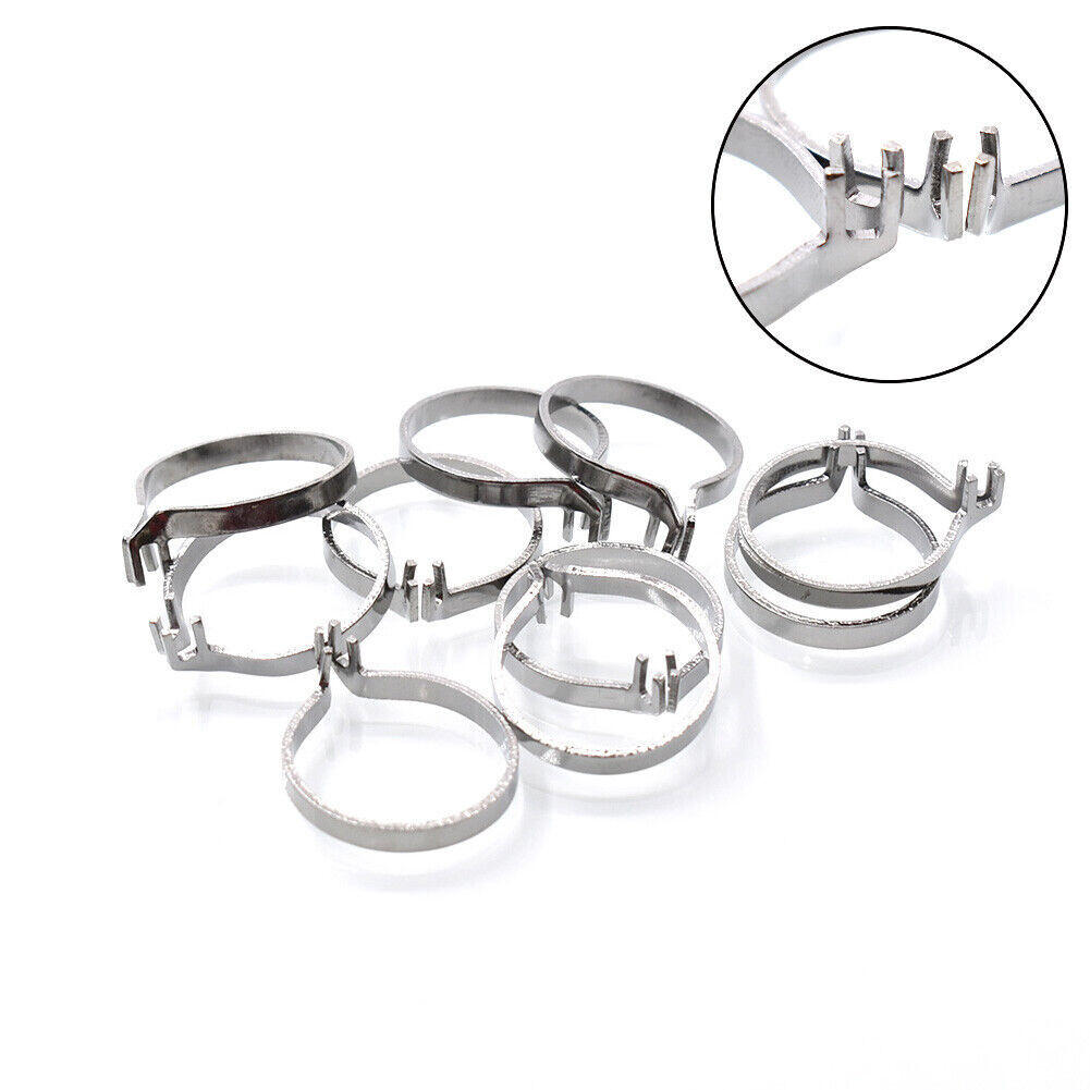 10* Dental Sectional Contoured Matrice Matrix Ring Clamp Clamp Wedge Separator